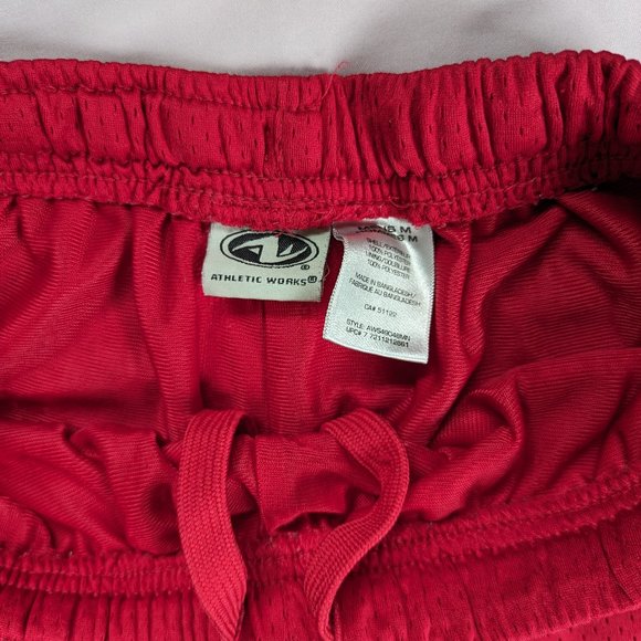 Red Mesh Basketball Shorts - Picture 3 of 4